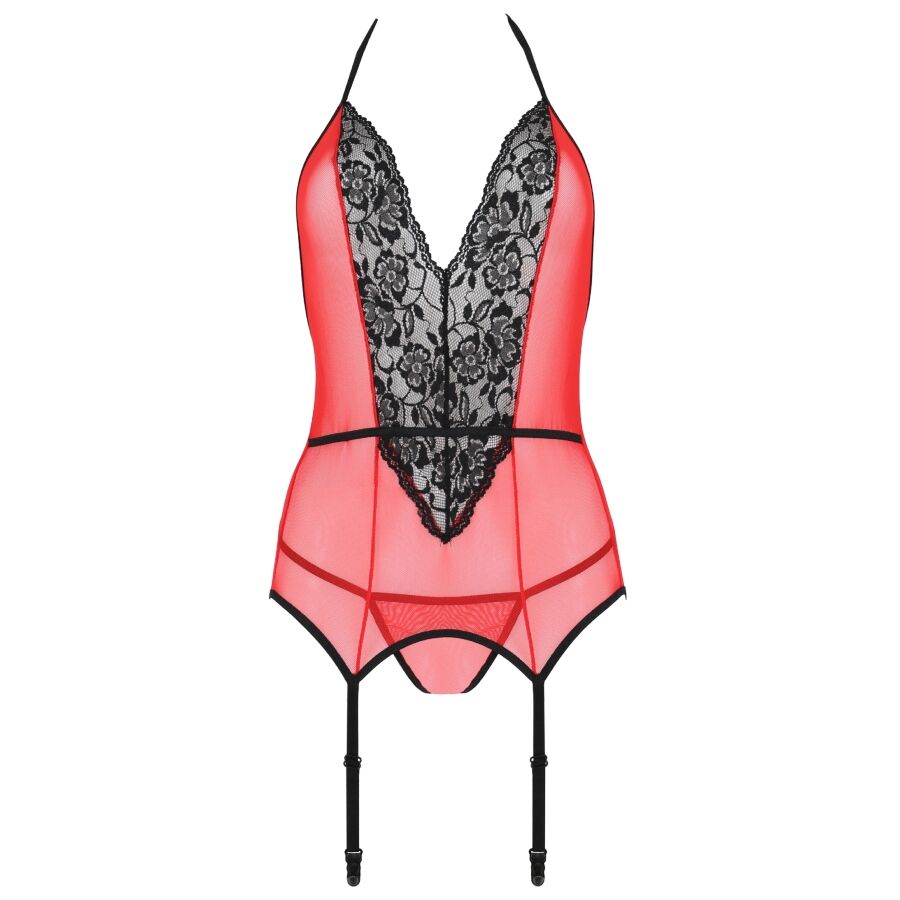 PASSION - PEONIA CORSET EROTIC LINE ROJO