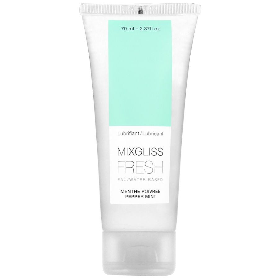 MIXGLISS - LUBRICANTE BASE AGUA EFECTO FRIO SABOR A MENTA 70 ML