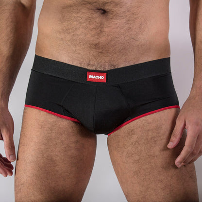 MACHO - MS24A CALZONCILLO BRIEF DARK AMARILLO / NEGRO / ROJO / AZUL