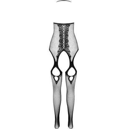 PASSION - ECO COLLECTION BODYSTOCKING ECO BS013 NEGRO / ROJO / BLANCO