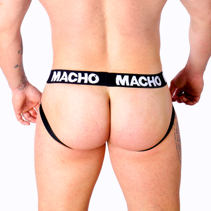 MACHO - MX27GR JOCK CUERO GRIS BEIGE
