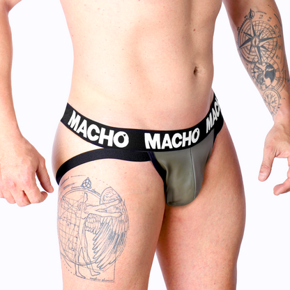 MACHO - MX27GR JOCK CUERO GRIS BEIGE