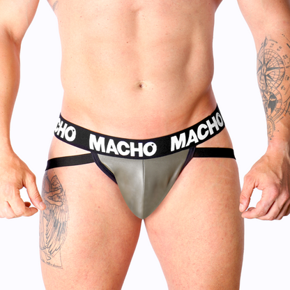 MACHO - MX27GR JOCK CUERO GRIS BEIGE