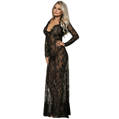 SUBBLIME - VESTIDO LARGO MANGA LARGA