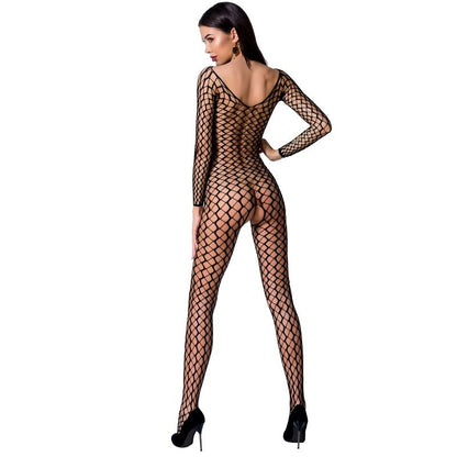 PASSION - WOMAN BS068 BODYSTOCKING NEGRO / ROJO / TALLA UNICA